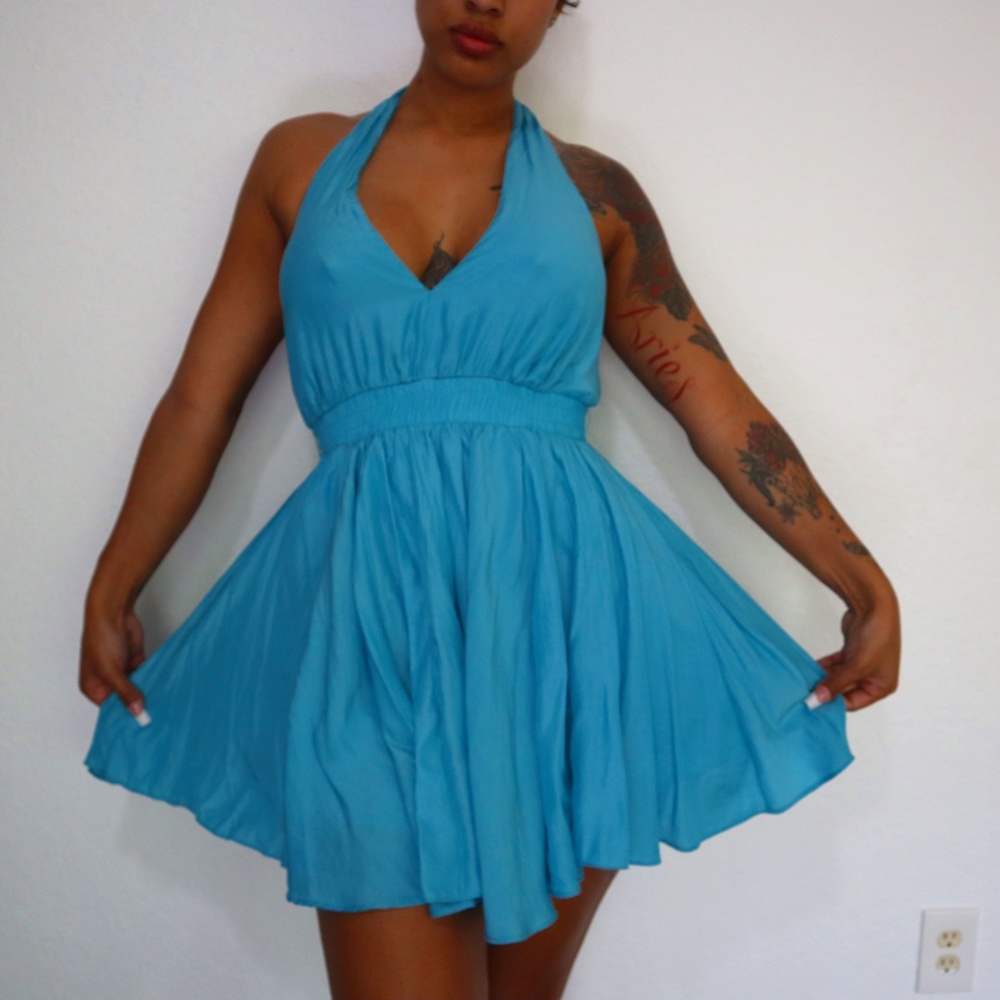 Blue Mini Dress